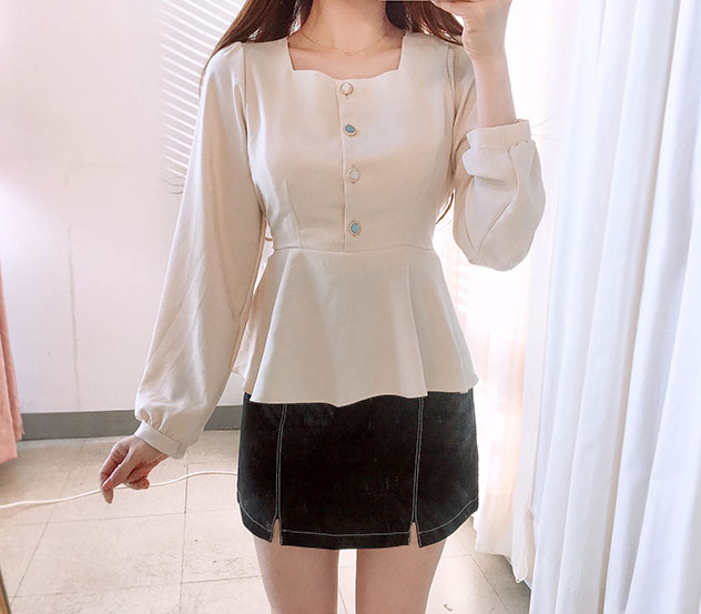 내츄럴미인*blouse/m9662