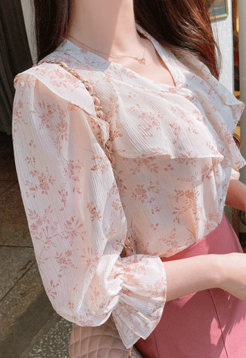 은은한장미꽃*blouse/a0666