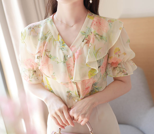 수채화꽃*blouse/m8303