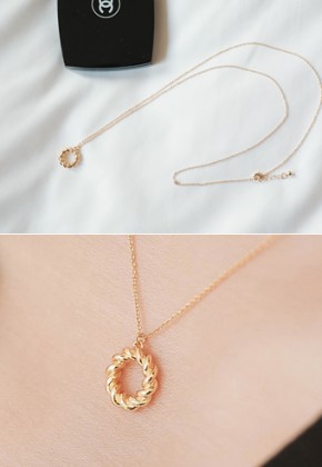 골드도넛*necklace/ac2494
