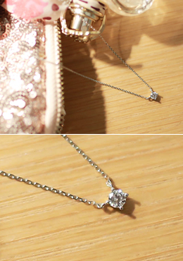 작은큐빅*necklace/ac1827